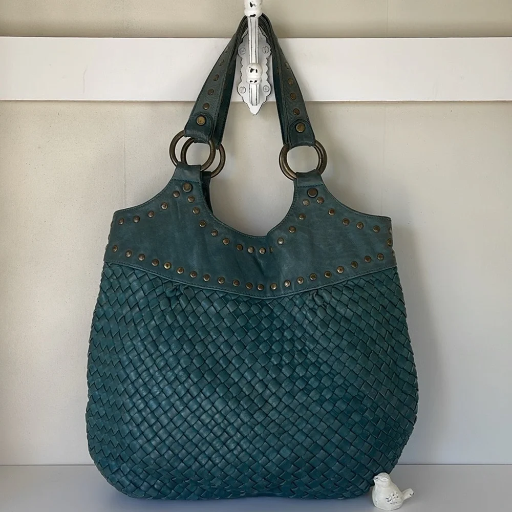 Fossil 🗝️ Vintage Woven Genuine Leather ShoulderBag